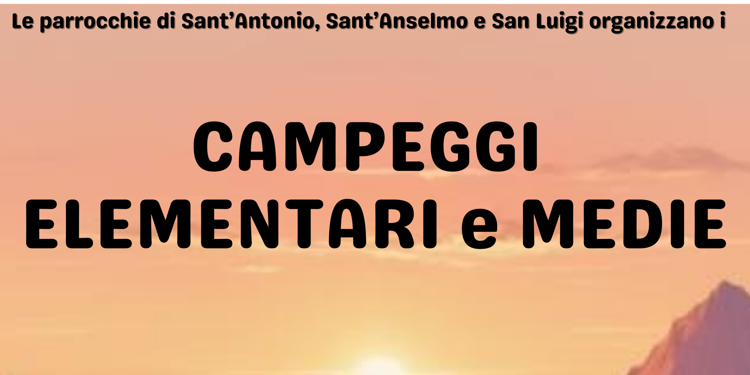 Iscrizione campeggi elementari e medie